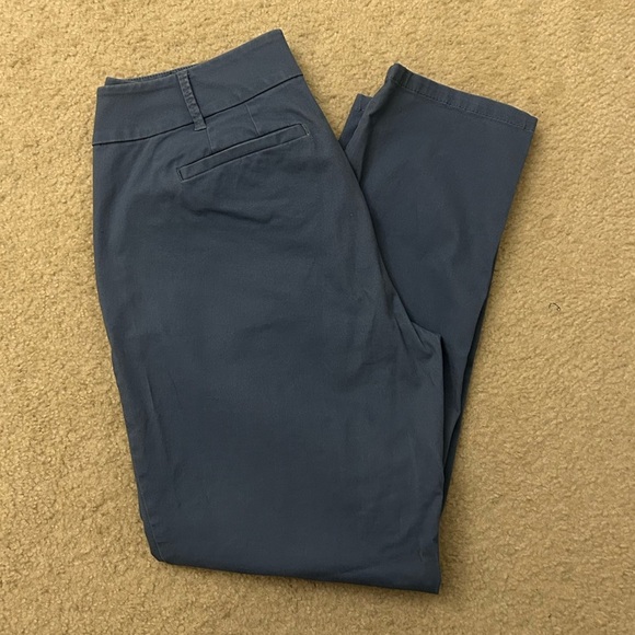 LOFT Blue Straight Leg Pants Professional Wear - Picture 4 of 7